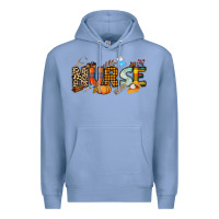 Colony Blue Fall Nurse Premium Hoodie - NancyCooperArtShop