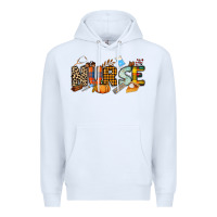 White Fall Nurse Premium Hoodie - NancyCooperArtShop
