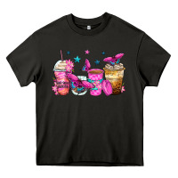 Asphalt antisocial butterfly coffee cups Heavy Core Tee - Zillion Design Studio