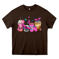 Chocolate Brown antisocial butterfly coffee cups Heavy Core Tee - Zillion Design Studio