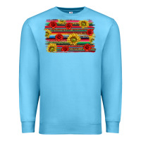 Ocean Blue Mexico Brushstroke Premium Sweatshirt - texasbilliewilder
