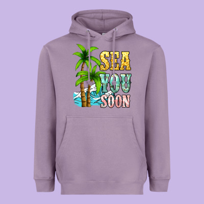 Sea You Soon Heavyweight Hoodie Designed By Nancycooperartshop