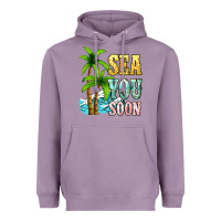Lavender Sea you soon Heavyweight Hoodie - NancyCooperArtShop