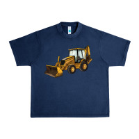 Navy Backhoe Loader Truck Urban Heavy Tee - LillyAllenDesigns