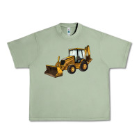 Oil Green Backhoe Loader Truck Urban Heavy Tee - LillyAllenDesigns