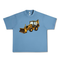 Pebble Blue Backhoe Loader Truck Urban Heavy Tee - LillyAllenDesigns