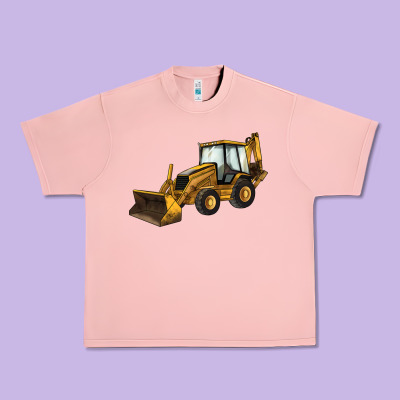 Backhoe Loader Truck Urban Heavy Tee Designed By Lillyallendesigns