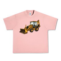 Salmon Backhoe Loader Truck Urban Heavy Tee - LillyAllenDesigns