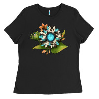 Black gemstone sunflower Ladies Tee - JahusDesignShop