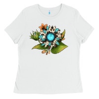 White gemstone sunflower Ladies Tee - JahusDesignShop