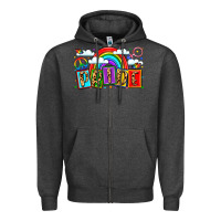Charcoal Heather pride Zipper Hoodie - LillyAllenDesigns