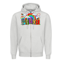 Dove Grey pride Zipper Hoodie - LillyAllenDesigns