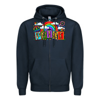 Navy pride Zipper Hoodie - LillyAllenDesigns