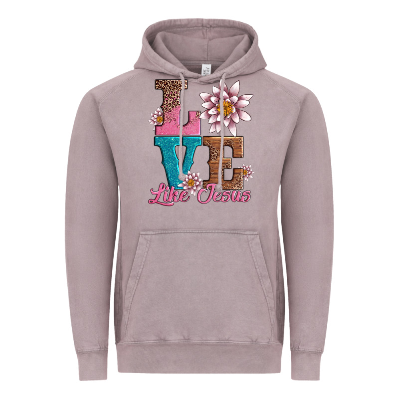 Valentines Day Love Like Jesus Vintage Hoodie by AdoDesignShop | Teevron