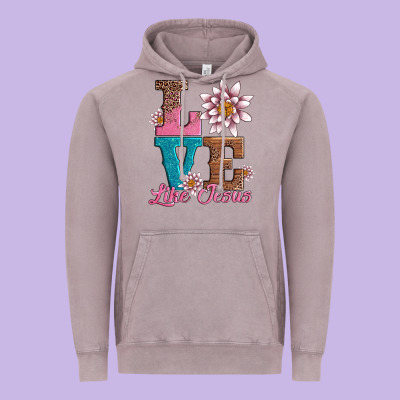Valentines Day Love Like Jesus Vintage Hoodie Designed By Adodesignshop