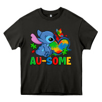 Ausome Stitch Autism Heavy Core Tee | Teevron