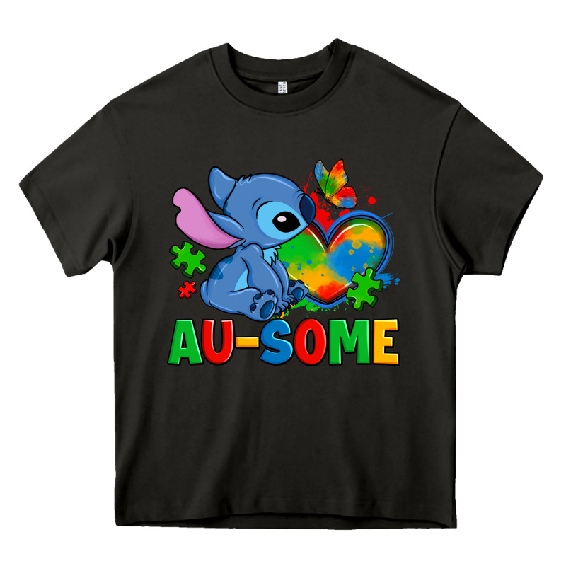Ausome Stitch Autism Heavy Core Tee by Zillion Design Studio | Teevron