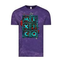 Cloud Purple mexico with roses Vintage Tee - Jasminsmagicworld