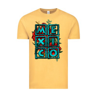 Vintage Mustard mexico with roses Vintage Tee - Jasminsmagicworld