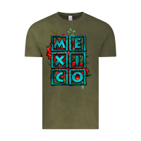 Vintage Olive mexico with roses Vintage Tee - Jasminsmagicworld