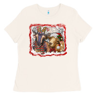 Bone christmas goats Ladies Tee - RanaPortraitStore