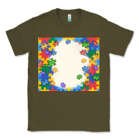 Army Green autism Classic Tee - MaliasSmallBusiness
