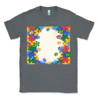 Charcoal Heather autism Classic Tee - MaliasSmallBusiness
