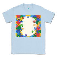 Dusty Blue autism Classic Tee - MaliasSmallBusiness