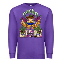 Purple Nacho average Mom Premium Sweatshirt - NancyCooperArtShop