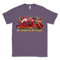 Lavender Jesus The Reason For The Season Classic Tee - CowhideDigitalArt