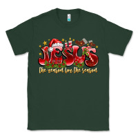 Sports Green Jesus The Reason For The Season Classic Tee - CowhideDigitalArt