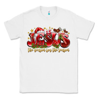 White Jesus The Reason For The Season Classic Tee - CowhideDigitalArt