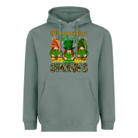 Sage shamrockin with my gnomies Heavyweight Hoodie - NancyCooperArtShop