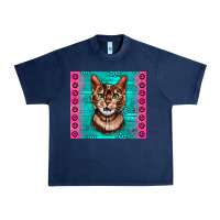 Navy Western Bengal Cat Urban Heavy Tee - LillyAllenDesigns