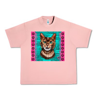 Salmon Western Bengal Cat Urban Heavy Tee - LillyAllenDesigns