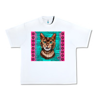 White Western Bengal Cat Urban Heavy Tee - LillyAllenDesigns