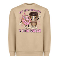 Mushroom but first chocolate y pan dulce Heavyweight Sweatshirt - MaliasSmallBusiness