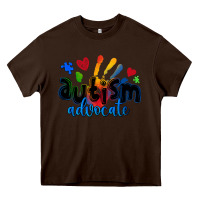 Chocolate Brown autism advocate Heavy Core Tee - Zillion Design Studio