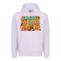 Lilac Crazy grateful and thankful Premium Hoodie - NancyCooperArtShop