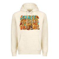 Tofu Crazy grateful and thankful Premium Hoodie - NancyCooperArtShop