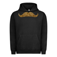 Pigment Black moustache fa element Urban Hoodie - FaDigitalArtStudio