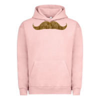 Pigment Salmon moustache fa element Urban Hoodie - FaDigitalArtStudio