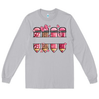 Custom Name Valentine's Day School Pencils Long Sleeve Tee | Teevron