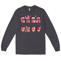 Smoke custom name valentine's day school pencils Long Sleeve Tee - MaliasSmallBusiness