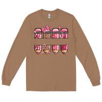 Toasted Coconut custom name valentine's day school pencils Long Sleeve Tee - MaliasSmallBusiness