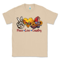 Mushroom peace love country american texas flag boots Classic Tee - AdoDesignShop