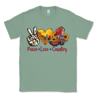 Sage peace love country american texas flag boots Classic Tee - AdoDesignShop