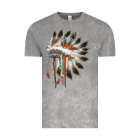 Cloud Rock indian headress Vintage Tee - AdoDesignShop
