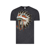 Vintage Black indian headress Vintage Tee - AdoDesignShop