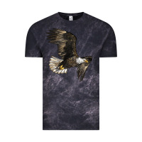 Cloud Black White Headed Eagle Vintage Tee - LillyAllenDesigns